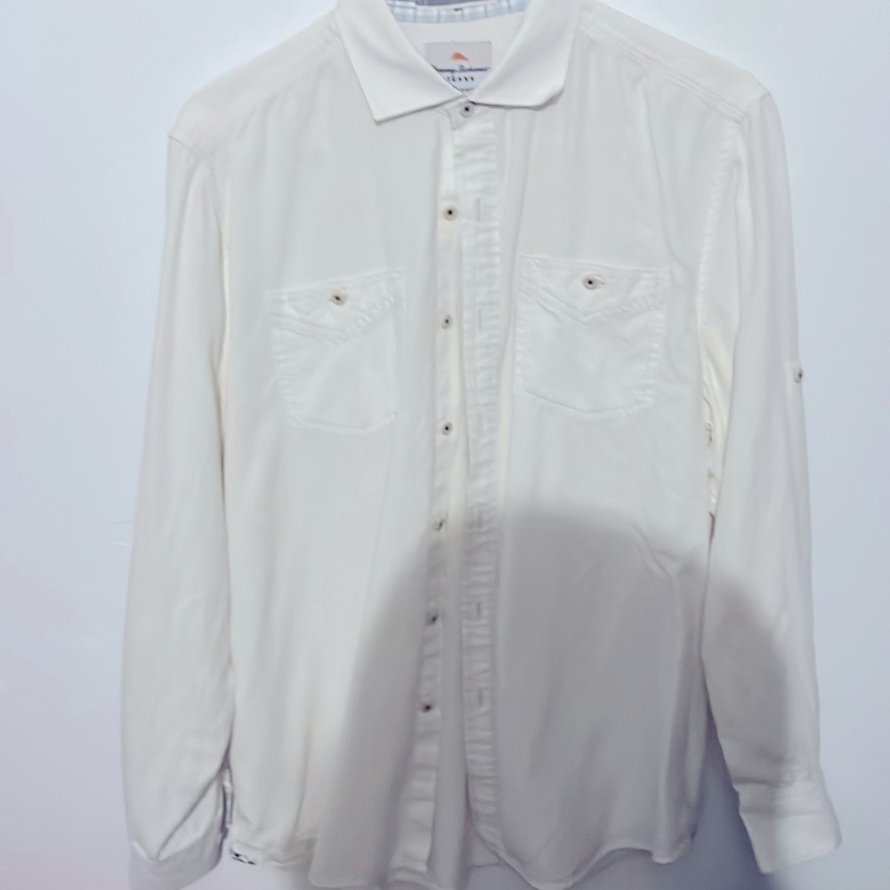 White Tommy Bahama button up